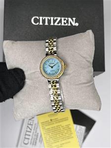 ساعت زنانه سیتیزن کلاسیک موتور اصلی نگین سیتیزن(ژاپن) مخراج قفل پروانه ای کیفیت عالی رنگ ثابت کد 1924008