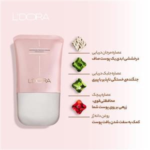 کرم لیفتینگ صورت و گردن ماساژور دار جوان ساز لدورا کر 100 میلی لیتر