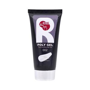 پلی ژل کاشت ناخن سالن مدل 002 وزن 60 گرم رنگ شیری