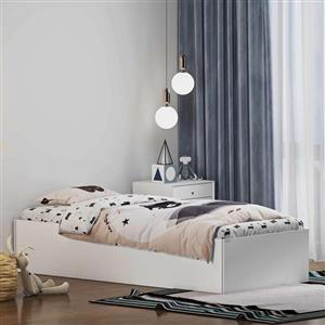 تخت خواب ملامینه یک نفره اعیان مدل FH940 سایز 80x180 سانتی متر