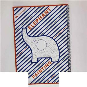 دفتر نقاشی 20 برگ رحلی منگنه ای فانتزی آوای تحریر کد D226