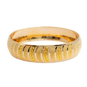 النگو طلا 18 عیار زنانه طلای کامک مدل رز سایز 4