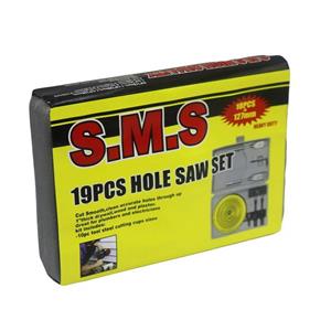 مته گرد بر چوب اس ام اس کد YP-CHOOB-MDF-019 مجموعه 19 عددی