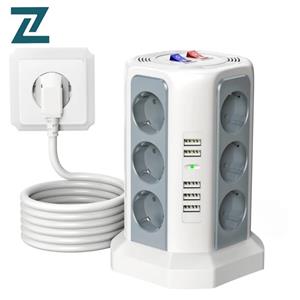 چندراهی برق برند KUTUMAI با 12 پریز دوشاخه و 5 پورت USB