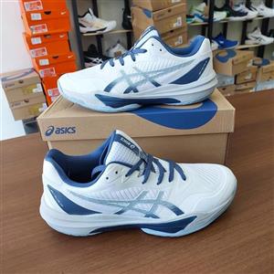 کتونی والیبال هندبال بسکتبال اسیکس اسکای الیت3 ساق کوتاه مسترکوالیتی در حد اورجینال asics sky elite ff 3 رنگ دلفینی 