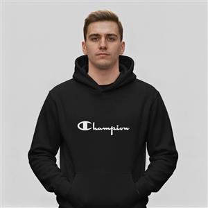 هودی مشکی طرح چمپیون Champion | استایل اسپرت | کد BR243