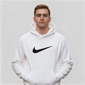 هودی سفید مردانه طرح برند نایک Nike| استایل اسپرت | کد BR032