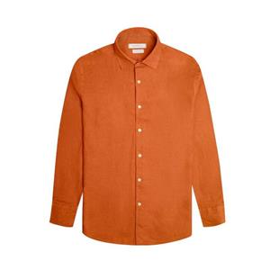 پیراهن آستین بلند یقه برگردان مردانه کروم مدل لینن 2510126