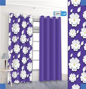 پرده تصویری طرح گل های سفید برند پرنا