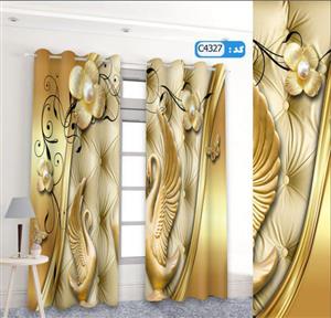 پرده تصویری طرح گل نگین برند پرنا