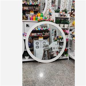 آینه گرد سفید قطر 50 سانتی 