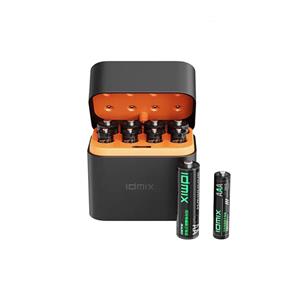 ست شارژر و باتری قابل شارژ شیائومی IDMIX مدل 2A08Pro