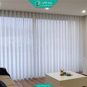 پرده تورکتان مات مدل مینیمال همراه نوار و دوخت (دارای رنگبندی)