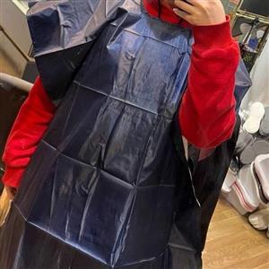 پیش بند پشت نقره ای رنگی سایز بزرگ پیشبند ناخن کار