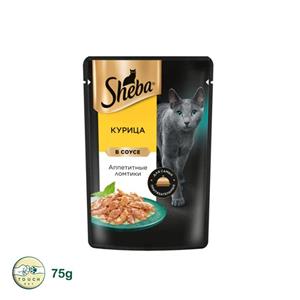 پوچ گربه شبا طعم مرغ در سس 75 گرم – روسیه