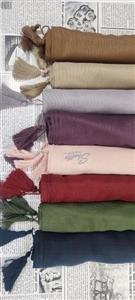 روسری نخی ساده شاتل در رنگبندی قواره 140