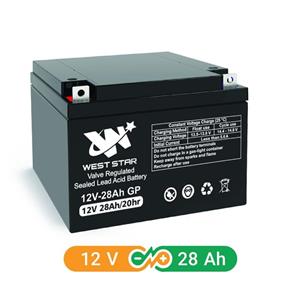 باتری یو پی اس 28 آمپر ساعت وست استار (WEST STAR) 12 ولت