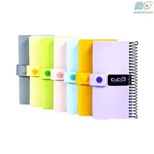 دفتر یادداشت 140 برگ طلقی دکمه دار 8016 کیمیا (یک جلد)