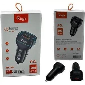 شارژر فندکی 38 وات کینگ پلاس مدل HK-59