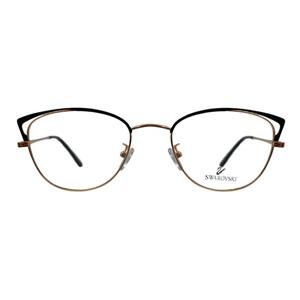 فریم عینک طبی زنانه مدل گربه ای استیل دسته فنری کد 11