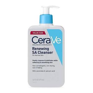 ژل شست‌وشو سالیسیک اسید سراوی CERAVE مدل RENEWING SA حجم 473 میل مناسب پوست نرمال و حساس