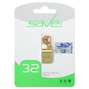 فلش 32GB USB2 Save it SAB طلایی