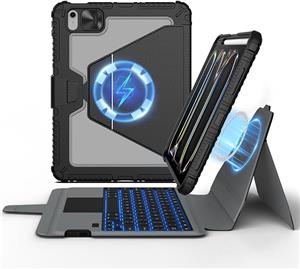 کیف کلاسوری کیبورد ایپد پرو 13اینچی 2024برند NiLLKin اورجینال امازون المان