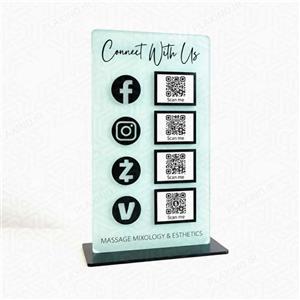 استند کیو آر کد (qr code) پلکسینو مدل پیما