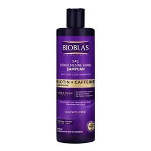 شامپو ضد ریزش بیوبلاس Bioblas بدون سولفات حاوی بیوتین و کافئین حجم 400 میل | زنانه شاپ