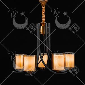 لوستر پیچ بلند نئوکلاسیک ناب لوستر: بدنه فلزی با حباب دوگلس (3 تا 8 شاخه)