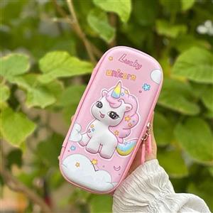 جامدادی نیمه تبلتی طرح یونیکورن تک شاخ صورتی 