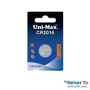 باتری سکه ای یونی مکس مدل CR2016 بسته یک عددی