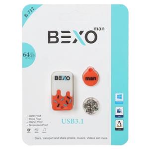 فلش 64GB USB3.1 BEXO B-712 نارنجی