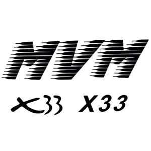 برچسب قاب زاپاس خودرو طرح mvm x33
