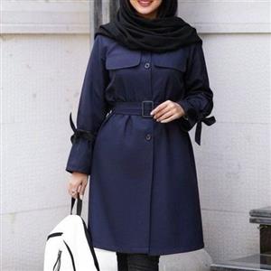 مانتو دانشجویی اداری اسپرت با کیفیت میکرو وارداتی سایز 36تا46 قد 95