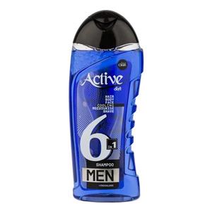 شامپو بدن اکتیو مدل 6in1 با رایحه خنک مناسب برای انواع پوست وزن 400 گرم
