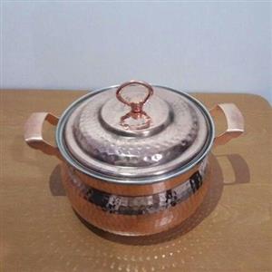 قابلمه مسی طرح شکمی سایز 2 ( چهار نفره ) نانو