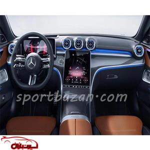 محافظ کامل کنسول و مانیتور بنز C CLASS 2024 به همراه محافظ دستگیره درب