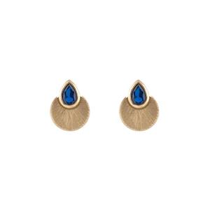 گوشواره میخی طلا 18 عیار زنانه گالری طلای سور مدل گندم  