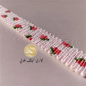 دستبند دستساز پاستیلی توت فرنگی الفا دوستی