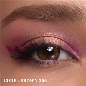 لنز چشم Brown 206 (قهوه ای دوردار) رینبو