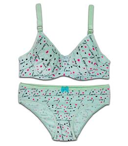 ست شورت و سوتین زنانه شارمین مدل فنردار کد 5467-2065 