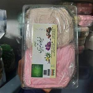 پشمک دو رنگ خوشمزه و تازه