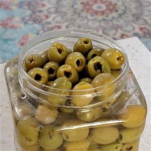 زیتون بدون هسته شور ممتاز اصیل طارم 450گرم خالص مامین
