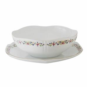 ست کاسه و بشقاب چینی زرین ایران مدل گل گلستان درجه یک