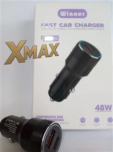شارژر فندکی 48 واتی وینر مدل Winner WC03 | شارژ سریع QC4.0 و PD همزمان