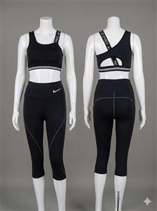 ست نیم تنه و لگ برمودا ورزشی زنانه نایک پرو (Nike Pro)