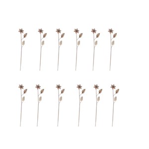 گل فیروزه کوبی مسی کد 5262 بسته 12 عددی