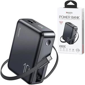 پاوربانک (PD و فست شارژ) Yesido 10000mAh مدل YP70 22.5W - مشکی