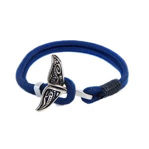 دستبند مردانه مدل پاراکورد دم وال طناب دار کد 3333